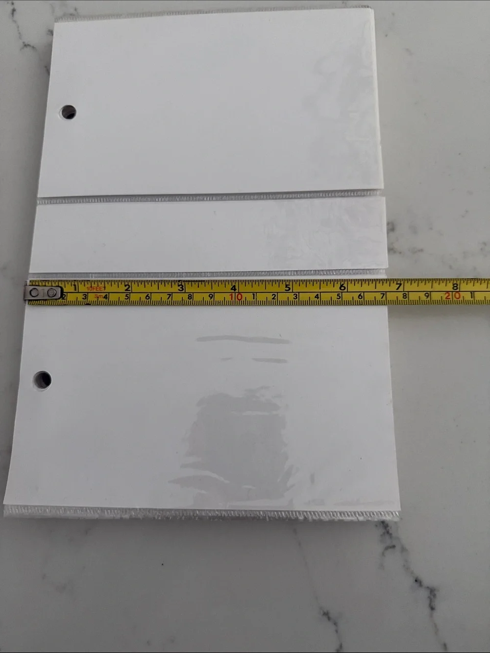 Clear Plastic photo Pages - White/Clear (51)